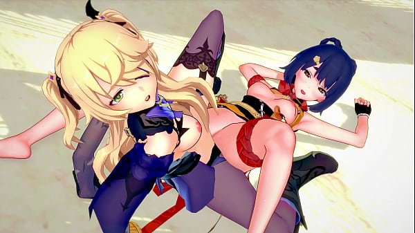 Genshin Impact – Xiangling and Fischl Lesbian Sex [3D Hentai, 4K, 60FPS, Uncensored]
